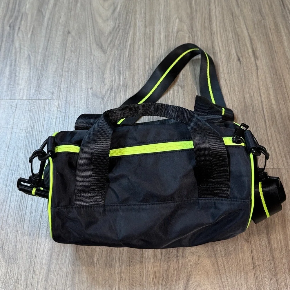 Black and Neon Green Men's Bag New Without Tags Crossbody Adjustable Straps